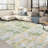 Abstract Machine Washable Area Rug Low Pile Non Slip Modern Rug Foldable Stain Resistant Carpet for Living Room Bedroom Indoor Ultra Thin Mat-863446843