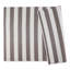 Tapis d'extérieur à rayures pierre / blanc 4 pi x 6 pi