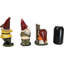 Set Of 3 Forest Mischief Bad Naughty Gnomes Drunk Peeing And Pranking Figurines