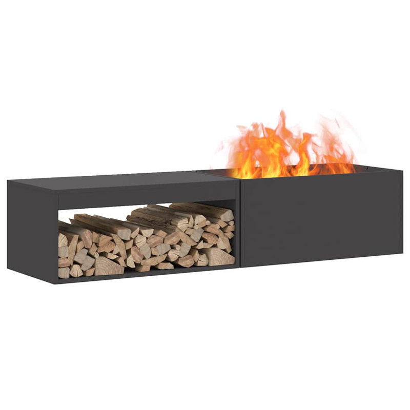 Foyer noir en acier 62,99 x 17,72 x 13,78 vidaXL, Noir