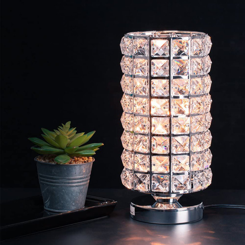 Lampe de table 9,8 po argent