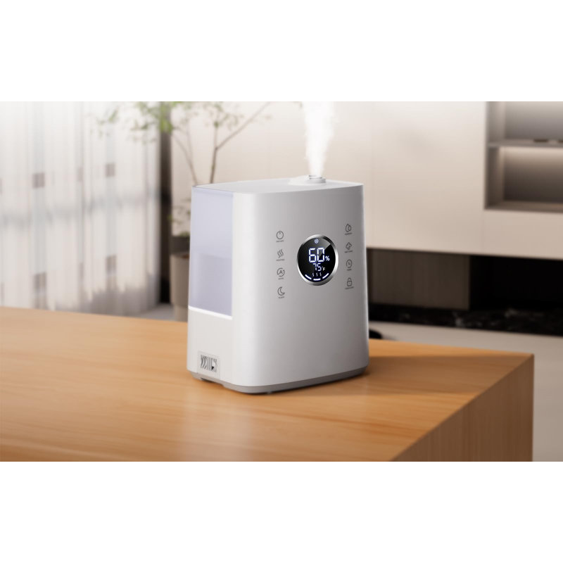 White Ultrasonic Dual Mist Humidifier with Remote Control