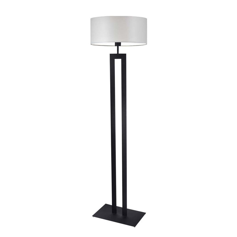 Artimizia 161cm Traditional Floor Lamp, Black, Light Grey