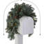 The Holiday Aisle® 36 in. Frosted Arctic Spruce Mailbox Swag with LED Lights