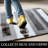Striped Polyester Non-Skid Kitchen Mat