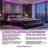VARELON Modern Queen Platform Bed Frame with LED Headboard Lights, Bluetooth Speakers, Built-In Massage & USB Charging Ports-1917973142-1917973143