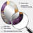 Gold Purple Abstract Fractal III - Modern Oval Wall Mirror-325678741