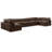 Ivanne Velvet U-Shaped Sectional Reversible-87141524