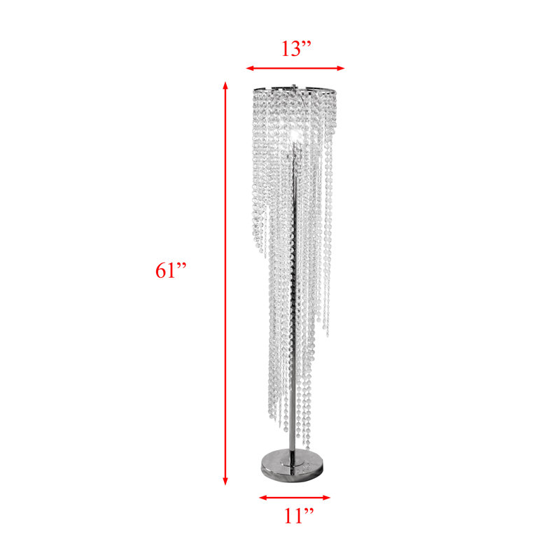 Lampe sur pied en cristal Elegant