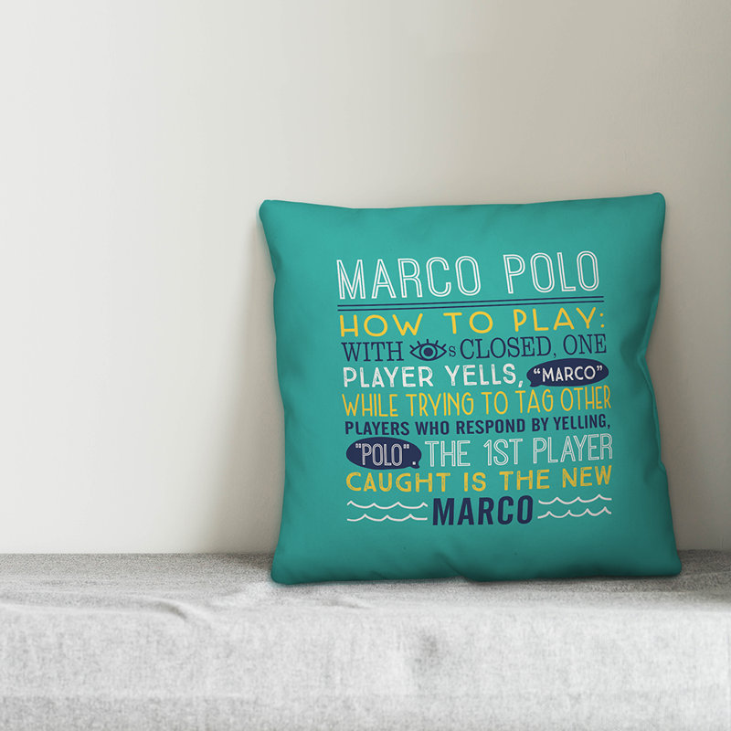 Outdoor Reversible Throw Pillow