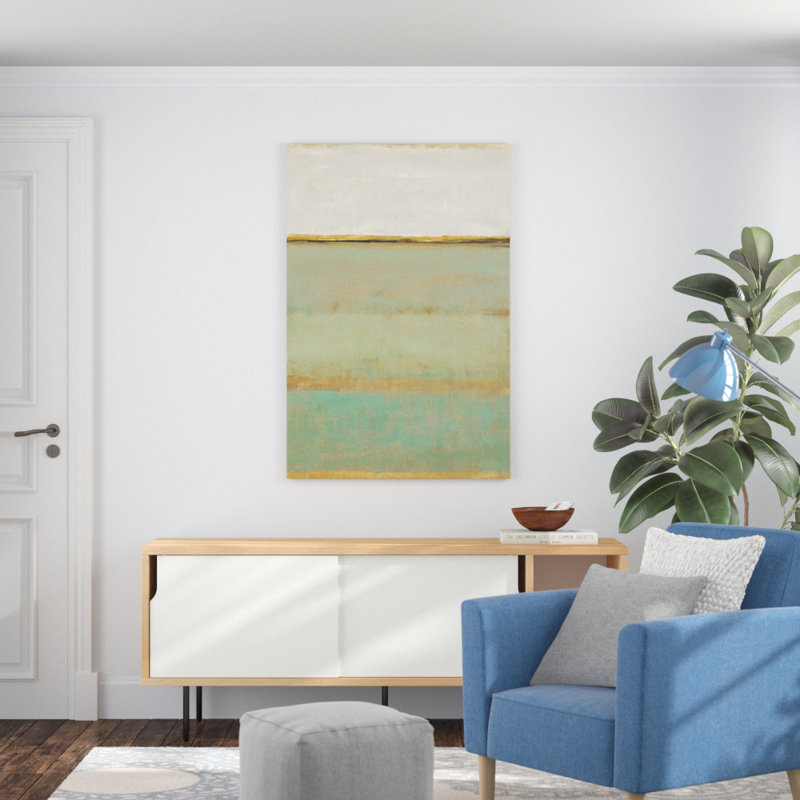 «Verdant Field II», peinture sur toile, H 48 po x l 32 po