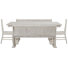 Extendable Rectangular Dining Table With 2 Benches And 2 Side Chairs