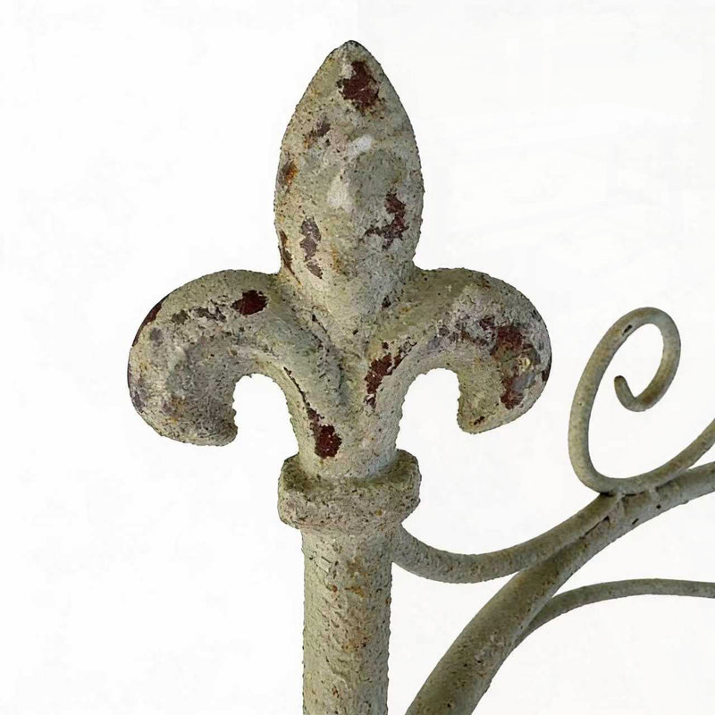 Clôture de jardin en fer Sungmor, jolis panneaux décoratifs de style rustique vert rétro pour la cour extérieure et la bordure du sentier