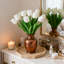 10 pièces de fleurs artificielles tulipes blanches-676023081