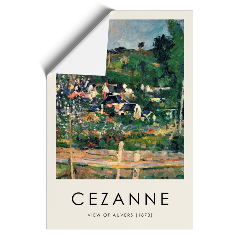 A View Of Auvers by Paul Cezanne - No Frame Painting, 30cm H x 21cm W x 0.1cm D