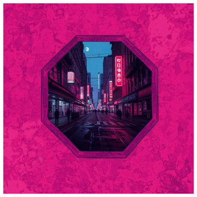 Rideaux de douche Pink Cityscape