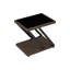 Wicker Rattan Outdoor Side Table With Tempered Glass