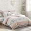Ensemble d'édredon 9 pièces en percale de coton Blush King-119318295-119318300