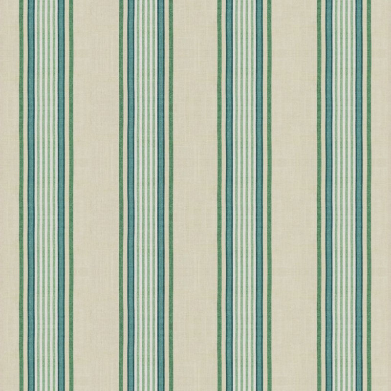 Colfax Stripe Jade 100% Cotton Fabric, Jade