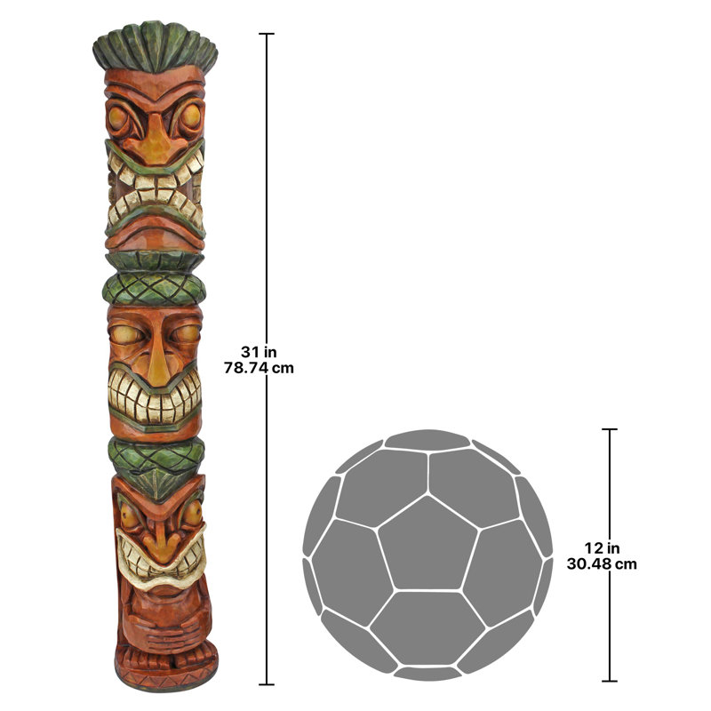 Aloha Hawaii Tiki Moai Haku Pani Statue