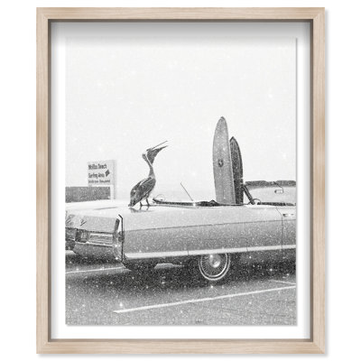 Pelican Speaks Framed Graphic Art