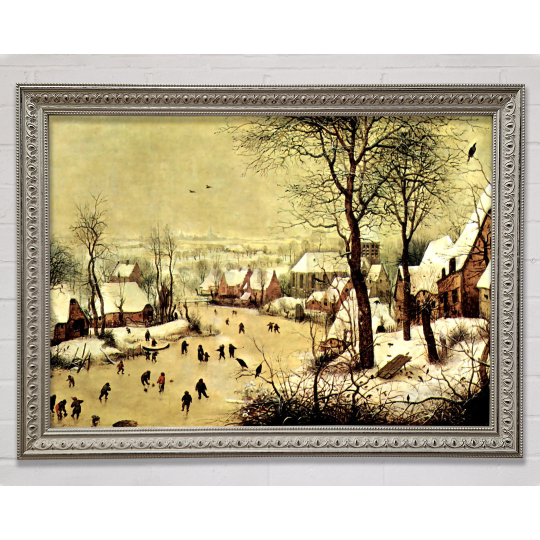 Pieter Bruegel Winterlandschaft mit Schlittschuhläufern - Einzelne Bilderrahmen Kunstdrucke