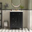 Meuble-lavabo moderne 24 po avec lavabo en céramique, meuble-lavabo pour salle de bain à 2 tiroirs-1261790374