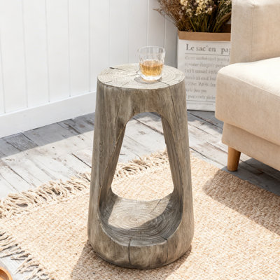 Eulla Side Table, Accent Table, Living Room Side Table, Wood Side Table