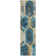 Machine Washable Indoor/Outdoor Cinead ACN1722 Teal Rug