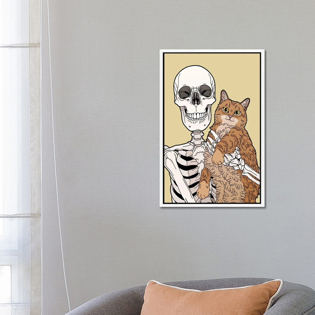 Caturday von Tiina Menzel - Galerie-verpackte Leinwand Giclée auf Leinwand