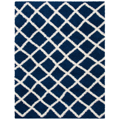 Albertha Sgd-Dallas Shag Performance Geometric Rug