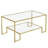 Nancy 39.4" W Rectangle Glass Top Coffee Table with Storage-957661746