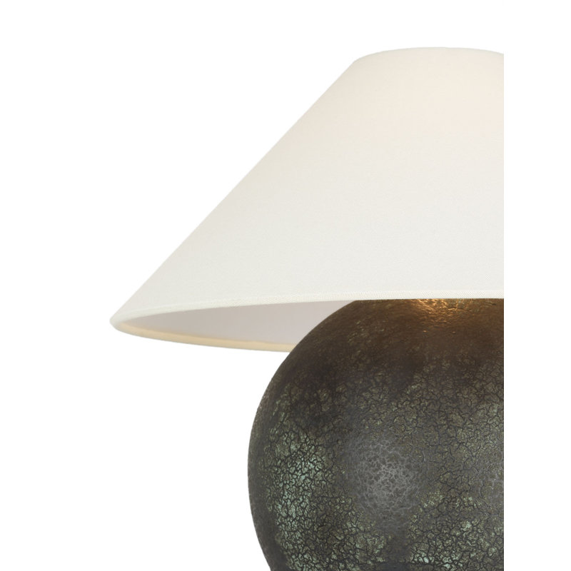 Lindo 14" Accent Lamp with Linen Shade, Aurora