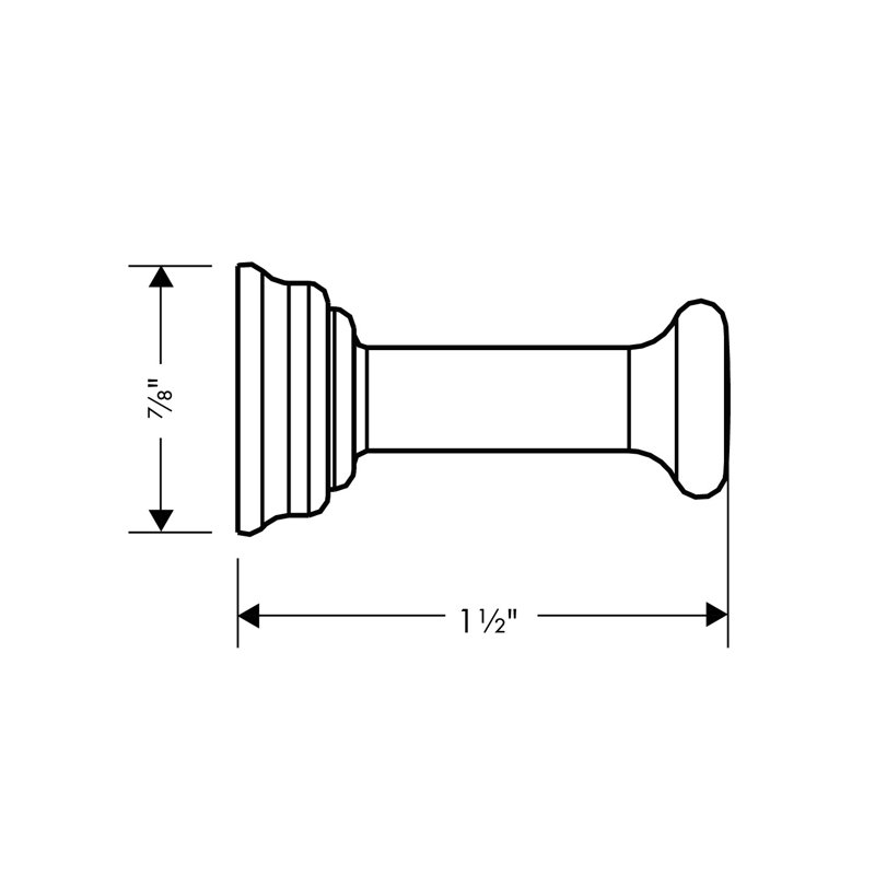 Montreux Single Robe Hook, Brushed Nickel