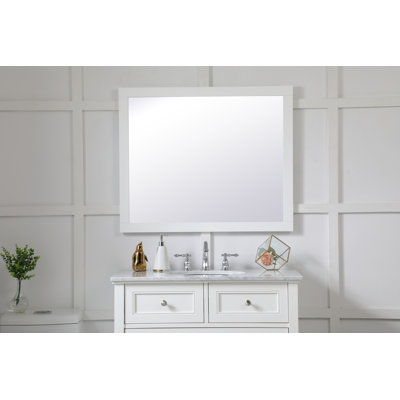 Metcalfe Solid And Engineered Wood Flat Wall Mirror