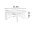 Table basse ronde en noyer noir massif