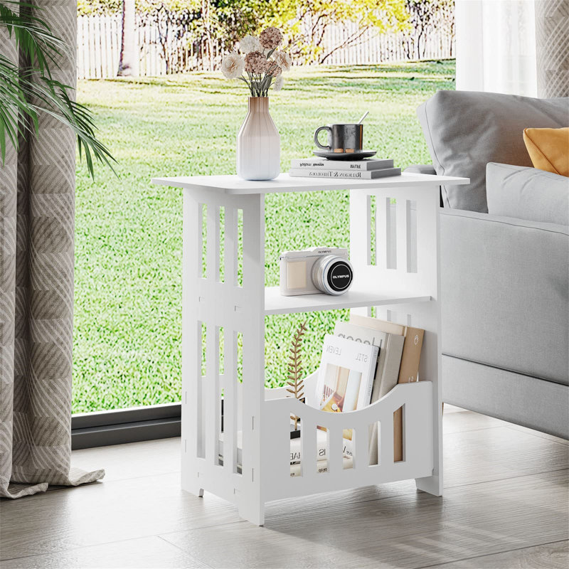 Almuth 46cm W Plastic Bedside Table