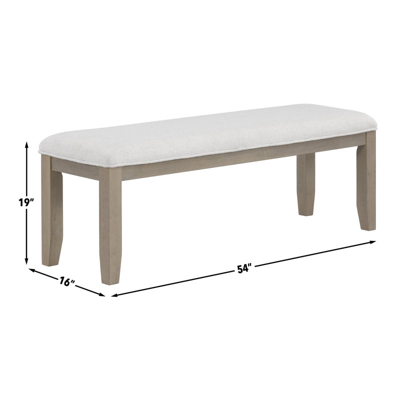 Reckert Polyester Upholstered Bench