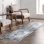 Tapis oriental gris en coton chenille Pender