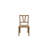 Slat Back Dining Chairs with Durable Hickory Veneers and Natural Rattan Seats-130620240