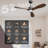 52" 3-Blade Standard Ceiling Fan with LED Lights Remote Control-431564218