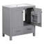 Ensemble de meuble-lavabo gris 60 po avec double meuble-lavabo (séparé), double lavabo en céramique, tablette de rangement et tiroirs séparés (miroir non inclus) - Solution de salle de bain moderne pour salles de bain spacieuses-131576343