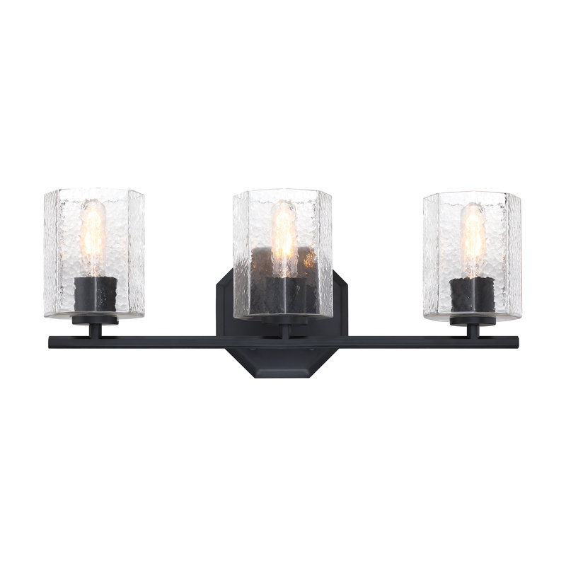 Aloisio - Dimmable Vanity Light, Matte Black, 3
