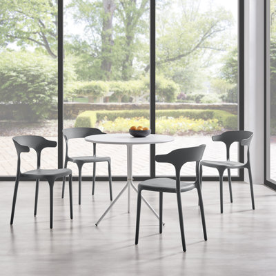 Ensemble de chaises de salle à manger empilables Nara