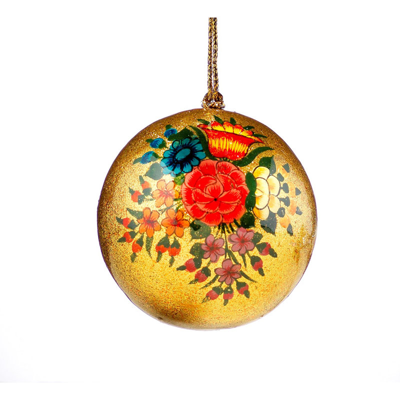 Gold Blooms Bauble