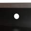Console multimédia à 3 portes avec tablettes ouvertes pour meuble télé de moins de 75 pi Retro-1623078422