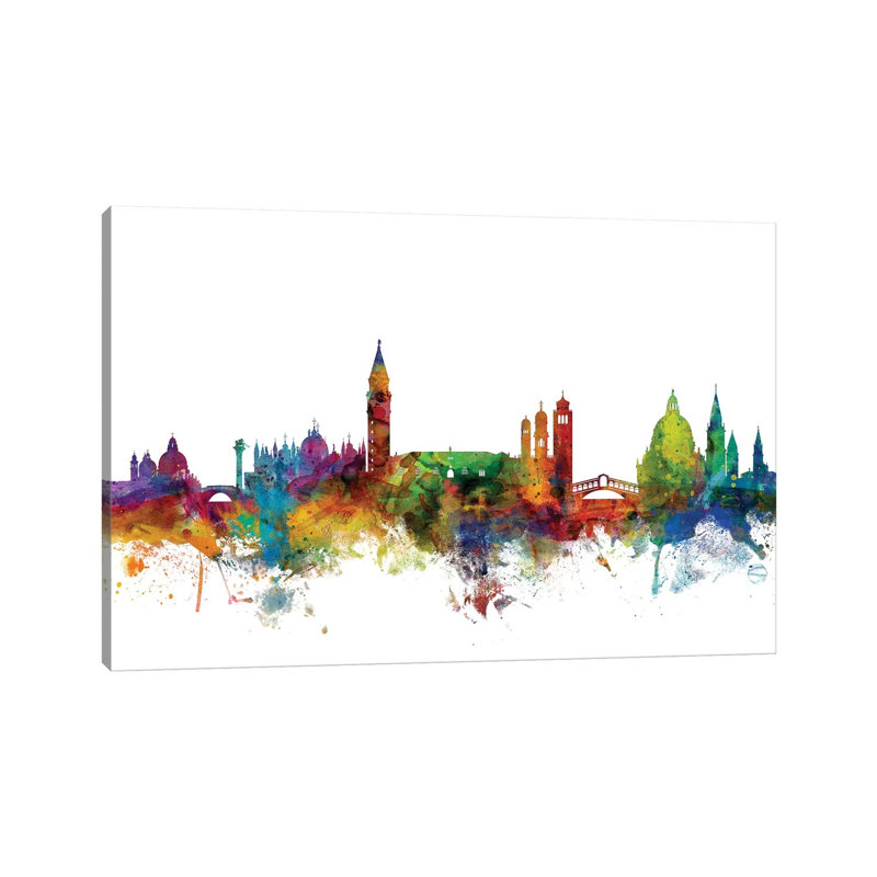 Venice, Italy Skyline by Michael Tompsett - Wrapped Canvas Gallery-Wrapped Canvas Giclée, 20.32 cm H x 30.48 cm W