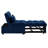 Navy Single Bed With Storage Pockets. Adjustable For Optimal Posture. Convertible Chaise Lounge. Space Saving Design. Fine Velvet. Construction. Easy Assembly 4 In 1 Bed, Navy. A Custom Fit. Saving.-206754994