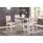 1Pc Counter Height Table With 2X Display Shelves Transitional Style Furniture