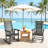 Wide Armrests Outdoor Rocking Chairs, 2 Pieces Set with Smooth Rocking Motion and Durable HDPE Structure-313051251
